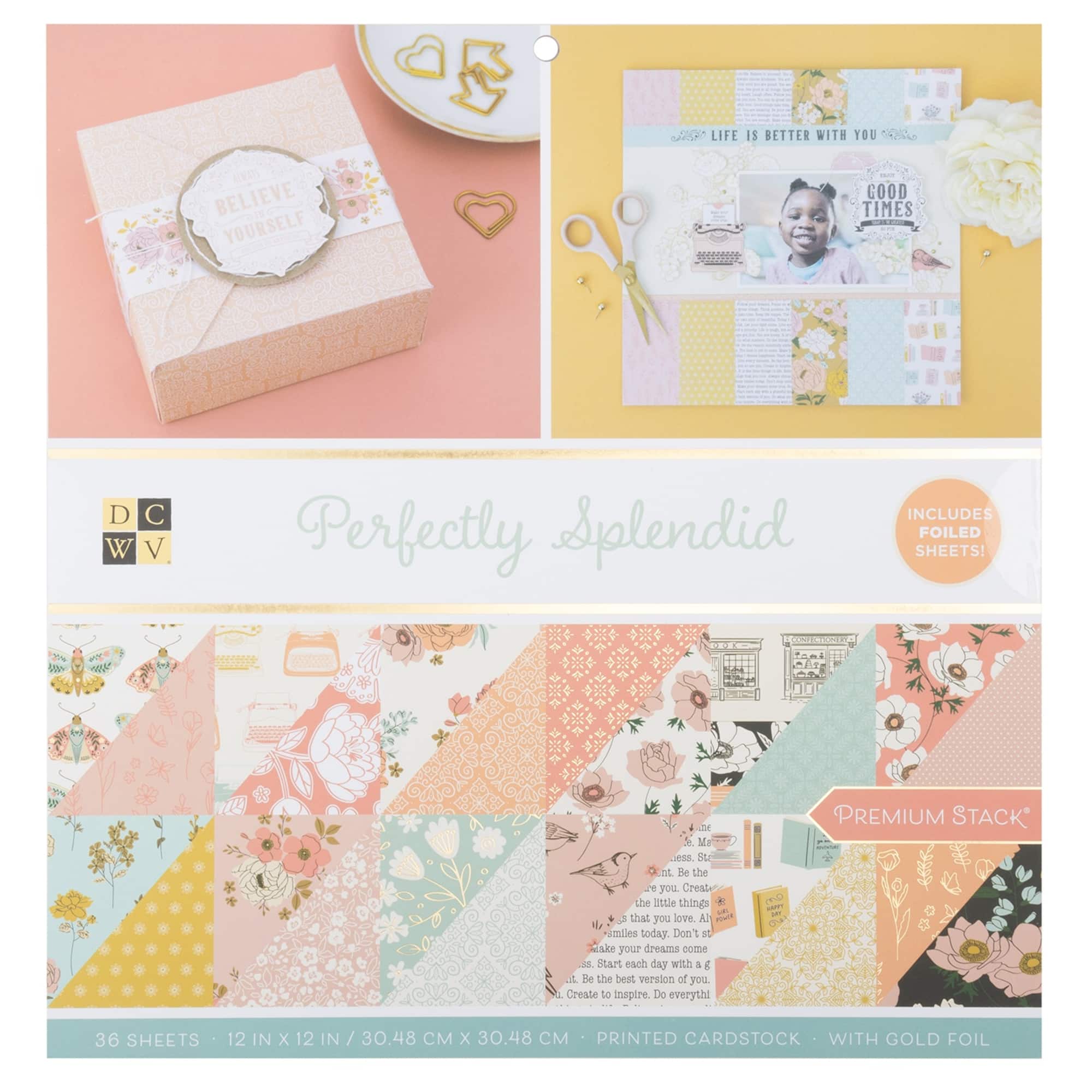 DCWV® 12" x 12" Premium Paper Perfectly Splendid, 36 Sheets